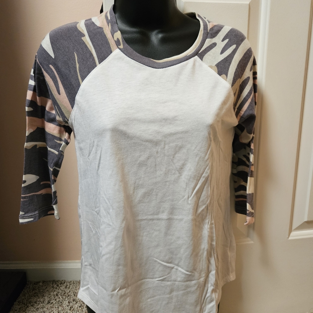 White Crow Camouflage Sleeve Long Sleeve Tee